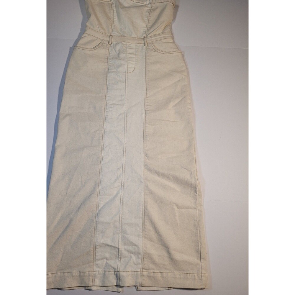ndigo Rein Cream Denim Skirt – Size M. #104